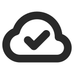 Cloud Yes SVG Icon